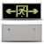 百士安 消防应急自发光标志灯 商用楼层应急疏散通道指示灯 安全出口【单/双面双向箭头】可选 YD-BLZD-ZFG（单位：个）