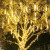 亿兆美 流星雨led灯太阳能户外LED防水彩灯闪灯串灯挂树上春节工程亮化装饰流水瀑布灯 白色 30厘米8根装
