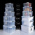 艾科堡 透明收纳箱100L收纳箱四方塑胶箱有盖塑料储物箱整理箱 AKB-SNX-02