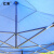 汇安 广告帐篷防雨棚遮阳摆摊商用大伞顶布四方脚角折叠伸缩式棚子 3*6红色+3面围布