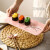 日式创意手绘釉下彩陶瓷餐具餐厅长方形点心垫板平盘寿司菜盘摆A 粉色-长方平盘