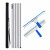 兰诗 L-2027 一支杆玻璃清洁套装 铝合金拼接杆（9米6节杆+玻璃刮+T头擦）三件套