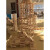 南旗大尺寸卡普乐幼儿园玩具原木榉木构建阿基米德木制儿童积木条拼装 大尺寸1000片精品松木简装