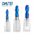 DAFEI65度钨钢球头铣刀蓝色纳米涂层2刃R刀球刀锣刀硬质合金CNC刀具立铣刀R3.0*6*22*75