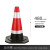 橡胶雪糕筒路障警示红白反光路锥形桶隔离墩道路施工高 高度96cm红体8斤