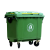 圣路欧C 垃圾车灰色加厚大号垃圾桶物业小区环卫室外户外酒店商用环保分类塑料带盖660L 1400*780*1210mm