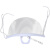 赛瑞佳口罩适用于专用厨师透明微笑厨房定制食堂塑料餐饮餐厅防雾口水飞 白色防雾散装50个(独立包装)