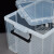 艾科堡 透明收纳箱30L中号收纳箱四方塑胶箱有盖塑料储物箱整理箱 AKB-SNX-02