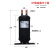 适用储液罐贮液器1匹到15匹热泵空气能空调配件高压储液器汽液分 5P储液器RF8W01-A (1.8升)