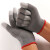 OLOEY防涂指手套白灰黑色指头沾胶手套薄款尼龙纱线手套涂胶 灰色涂指手套(12双) M