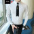 （新款）秋季男士小码衬衫长袖修身韩版潮流发型师紧身S码XS个性衬衣 白色 2XL