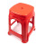冰禹 BYA-371 塑料凳子 加厚椅子高板凳 经典红色成人简约方凳 5张