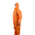 比鹤迖 BHD-1989 防污防尘透气一次性连体带反光条防护服防护服 橙色3XL 1件