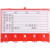 仓库货架标识牌仓储强磁性标签牌超市库房材料物料卡套磁铁标示牌 50个红色强磁5.5*8 0x0cm