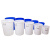 琴奋大号圆桶加厚塑料水桶工业储水圆桶餐厅厨房泔水桶大号垃圾桶白色 160L 带桶盖