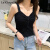 拉夏贝尔背心女外穿薄款2024夏季新款韩版时尚短款无袖针织打底小吊带上衣 白色 S
