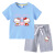 迪士尼（Disney）夏季新款圆领半袖套装童装韩版棉质儿童短袖T恤中裤两件套装 自主搭配颜色 90cm