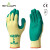 尚和手套(SHOWA) 乳胶掌浸手套 耐磨涂层涂掌防滑劳保手套310 绿色1双 L码 300473