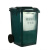 140L餐厨垃圾桶专用加厚墨绿环卫车配套饭店食堂厨房厨余酒店有轮 主图色