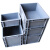 瀚海融科 欧标EU箱周转箱养龟物料盒长方形过滤箱物流箱加厚工具盒收纳箱塑料盒 R-600*400*280