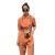 CAT AI TATA气质减龄橘色工装连体裤女春夏新款感小个子连身衣裤套装 桔色 S
