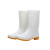 阿力牛 AZF74 白色卫生鞋靴 耐油耐酸碱劳保防护雨鞋 工厂食堂胶鞋  中低筒 40 