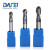 DAFEI50度2刃钨钢球刀硬质涂层CNC数控球型弧形R球刀合金铣刀R2.0*4*12*75