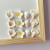哥纶小清新花朵装饰冰箱贴中国风田园创意翻新美化3D立体树脂磁性贴 白色桃花一套12枚 小