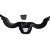 易美丽诺 LC0271 防护面罩 高清透明全脸防尘防飞溅面具 运动骑行面罩 黑色 