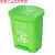 垃圾分类垃圾桶40L脚踩大号户外厨房车间办公室用可回收塑料大容 30L双桶(蓝加灰)可回收和其他