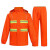 优导仕 橘红色双层反光雨衣雨裤环卫反光雨衣分体套装 橘红色双层反光雨衣雨裤L