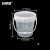 安赛瑞 透明广口塑料桶（圆形带手提）实验室带盖密封桶样品桶涂料桶留样收纳桶 3L 600596