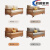 品客成实木沙发床可折叠两用单人2024新款小户型客厅书房多功能伸缩床 1.18*1.9m 高密海绵磨砂布