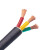 出极 电线电缆 国标ZC-RVV 5*4平方铜芯电线 五芯阻燃线缆  3*1.0mm²50米 单位：米