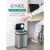 NST纳仕达智能感应垃圾桶 不锈钢家用厨房客厅大容量电动自动开盖 12L经典色 配套USB充电电池 12L