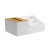 宏卿馨简约桌面纸巾抽纸盒家用餐厅茶几遥控器分隔抽纸盒礼品广告logo 圆形白色