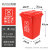 浙江省版杭州4色分类垃圾桶大容量易腐其他大号商用240户外环卫桶 120L-A 挂车桶 蓝色-可回收物浙