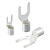 TLXTUT叉型冷压端子 Y形裸接线开口鼻铜线耳电线连接器2.5/0.5-16平bj UT0.5-3 2000只/包