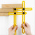 海斯迪克木工用四边折叠尺 四角尺多角度四折尺 2个 全塑/丝印(黄色)