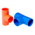 鑫工派 PVC线管三通 穿线管国标阻燃线管配件 蓝色三通DN20（10个） AC030