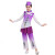 元族回族舞蹈演出服唱花儿的花儿表演服装幼儿童维吾尔族少数民族服饰 紫色 160尺码
