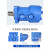 cy液压摆线马达低转速大扭矩BMR-50/80/100/160/200模具油马定制 藏青色 BMR-200 两孔25.4轴