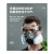 防毒防尘工业粉尘面具全面罩喷漆呼吸防护罩防烟全脸 (打农)双罐防尘毒7件套+