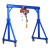 适用于龙门架起重可移动手推简易工字钢吊架行吊3吨5吨小型龙门吊可拆卸 0.5吨【高1米宽1米】