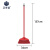 正奇谊 LQG-30 软毛扫地扫帚单个扫地清洁工具 8501 红色：四排透明丝扫把配1.2米木杆