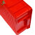 齐鲁安然 加厚塑料周转箱 零件盒元件盒 收纳箱物料盒收纳盒 工具盒整理箱 配件箱【A5红色 480*355*171mm】