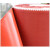 京必诚防火布Ａ级硅胶布硅钛合金消防软连接帆布硅钛布加厚阻燃耐高温 红色单面硅胶布１米宽×0.6mm厚*