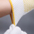 鲁工手套棉纱加厚劳工耐磨点珠橡胶手套本白560黄点胶1双