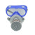 以勒8500A防毒防尘口罩连体单盒过滤式眼罩口罩一体防护面具面罩防化工气体工业粉尘全面具 8500A防毒面具