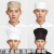 厨师帽子男厨师工作帽白色蘑菇帽餐饮布帽饭店帽厂回族帽圆帽 圆顶纯白布帽3个装